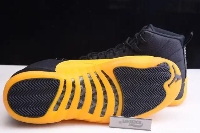 Official Maikesneakers 130690-070 Gold 12 University Jordan Retro Air Black 0517